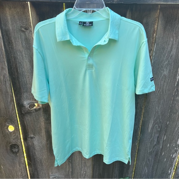greenside Golf Shirts Greenside Mens Golf Polo Shirt Mint Green